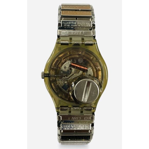 Swatch Watch TANDOORI GM145 1998 Collectible Swiss Quartz Flexible Bracelet NOS - Picture 4 of 6